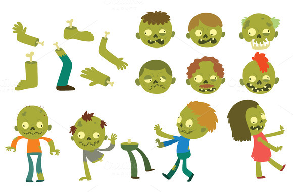 Cartoon Zombie Characters