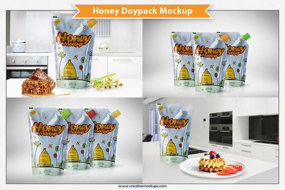 Honey Doypack Mockup