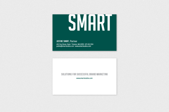 Minimal Bold Smart Business Card