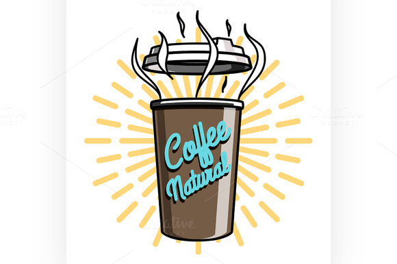 Color Vintage Coffee Emblem