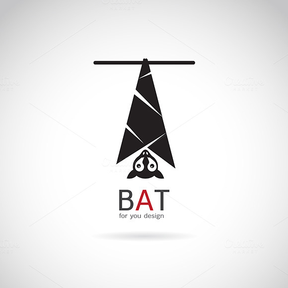 Vector Image Of An Bat Design