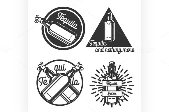 Vintage Tequila Emblems