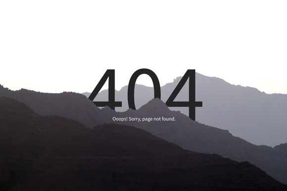 404 Error Page Sketch PSD