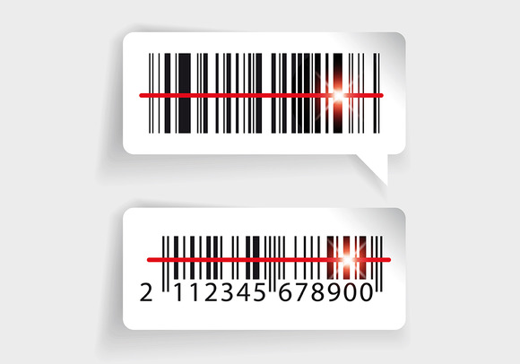 Barcode Label Set With Laser Scan