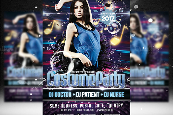 Costume Party Flyer Template