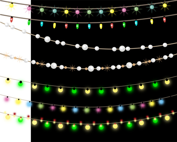 Garlands Of Lights And Beads