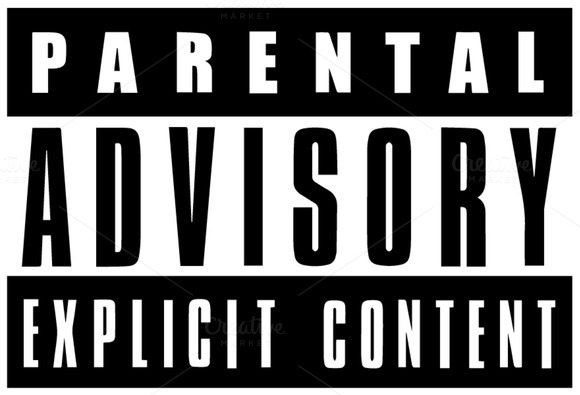 Explicit Content Warning Sign