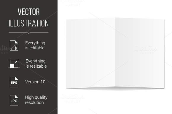 White Blank Paper Card