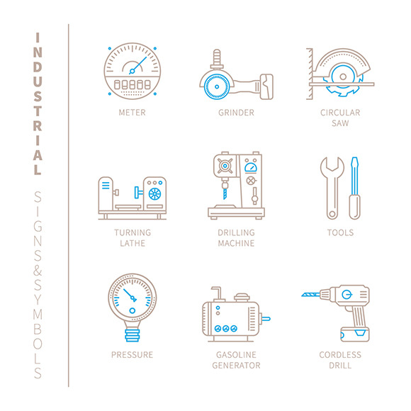 Industrial Iconset Lineart