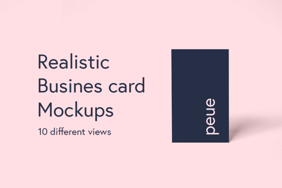 Peue Realsitic Business Card Mockup