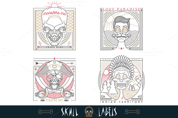 Skull Labels