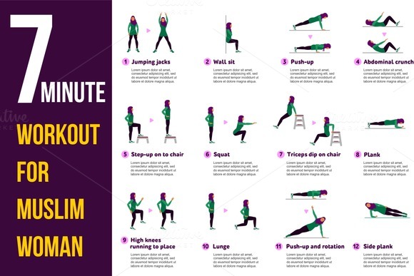 7 Minute Workout For Mislim Woman