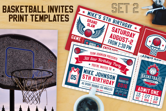 Basketball Invite Templates Vol.2