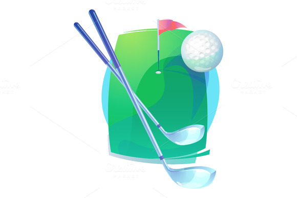 Golf Gear Icon Or Logo
