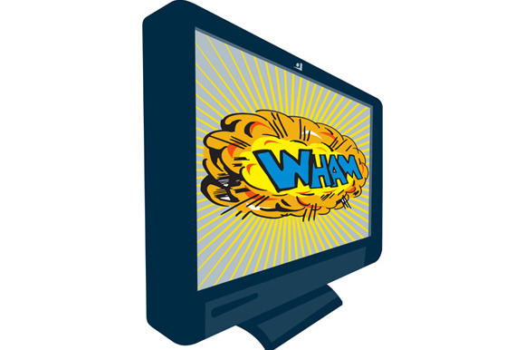LCD Plasma TV Television Wham