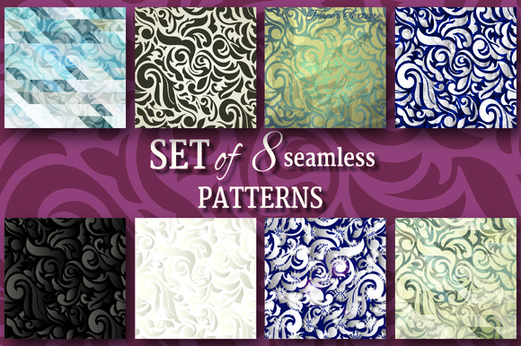 Collection Of 8 1 Swirls Patterns