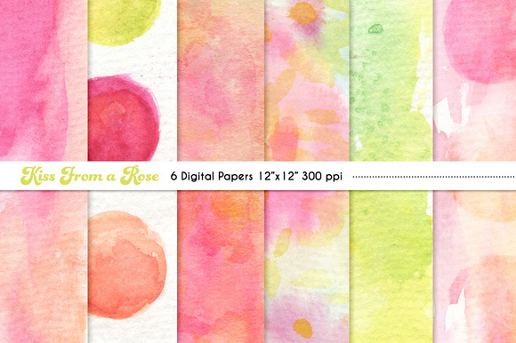 Kiss From A Rose Digital Papers