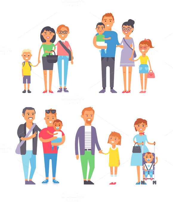 Different Family Vector