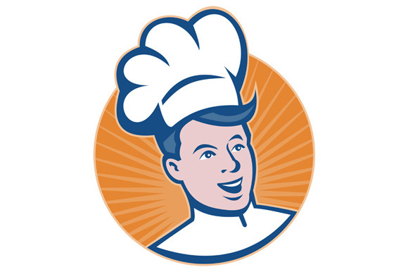 Chef Cook Baker Retro