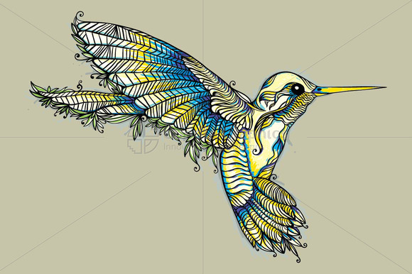 Humming Bird- Creative Linear