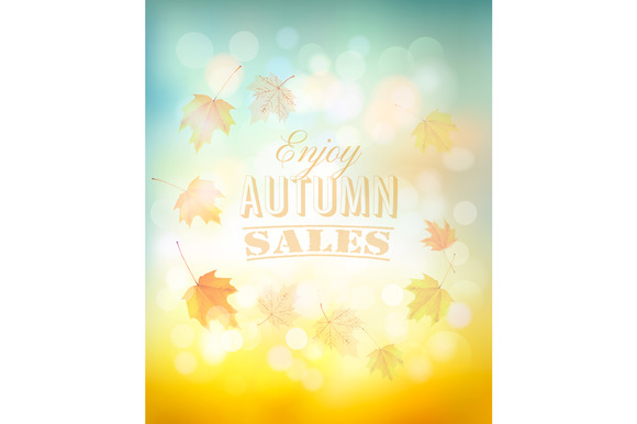 Enjoy Autumn Sales Background