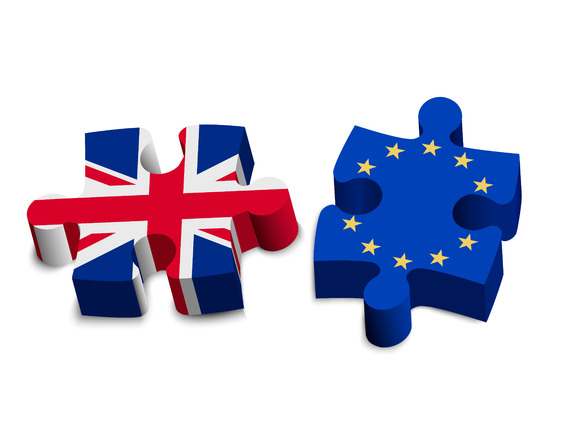 Puzzle Pieces UK And EU Brexit