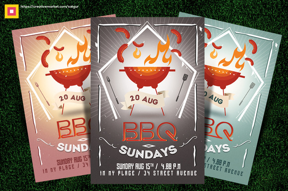 Barbecue BBQ Party Flyer V2