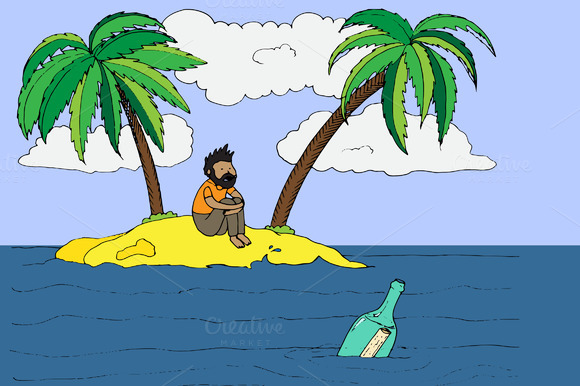 Lonely Man On A Desert Island Lonely Man On A Desert Island
