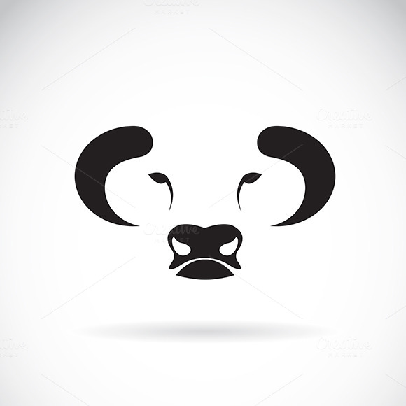Vector Of Bull Face Design Vector Of Bull Face Design