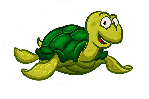 Cartoon Photo Of Turtle On Rock With Saxaphone » Designtube - Creative