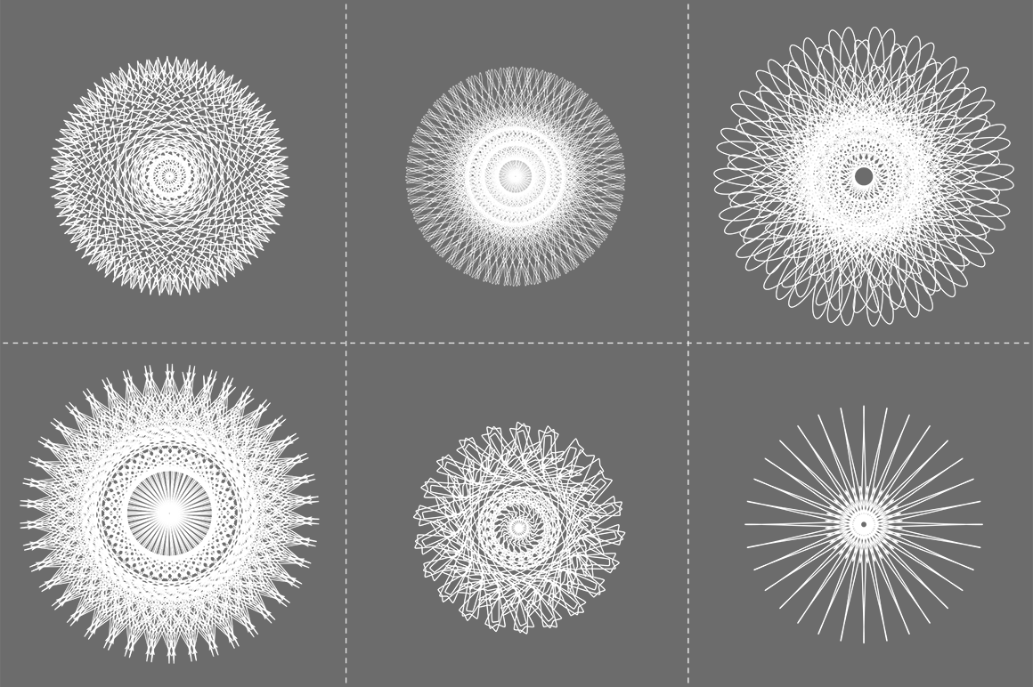 Spirograph Vector Set ~ Illustrations on Creative Market