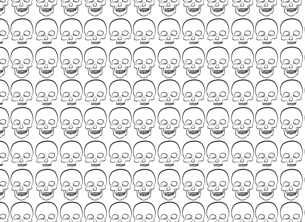 seamless skull pattern