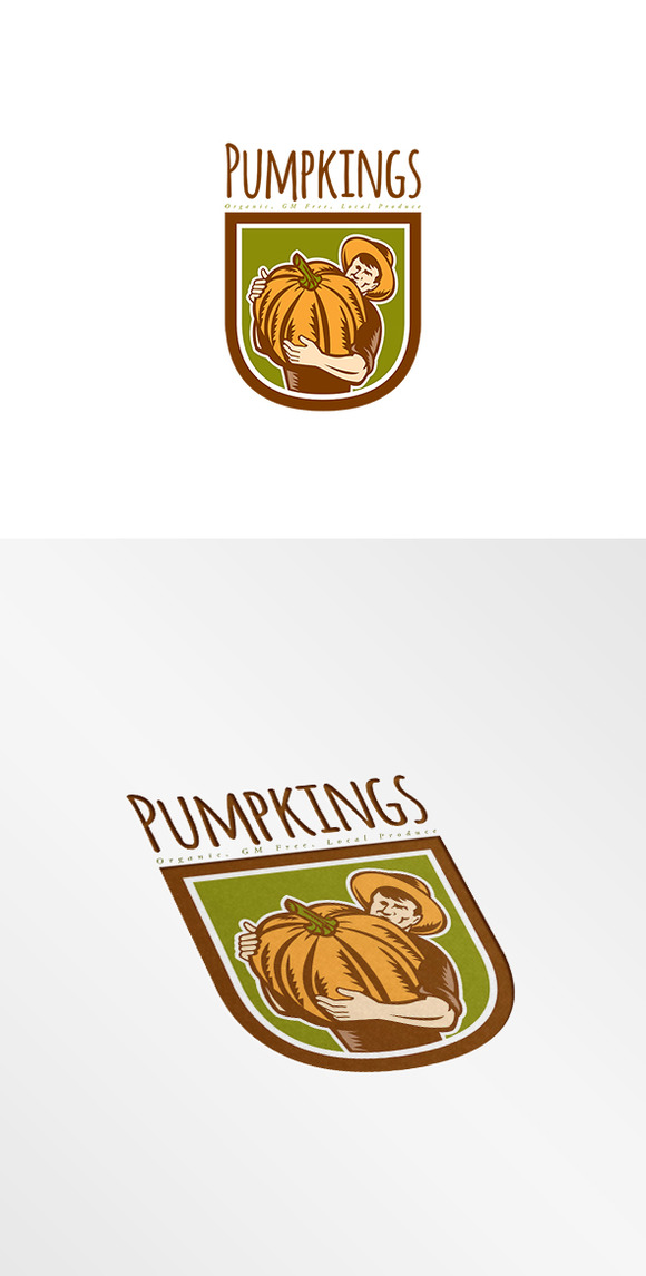 Pumpkings Organic Local Produce Logo Pumpkings Organic Local Produce Logo