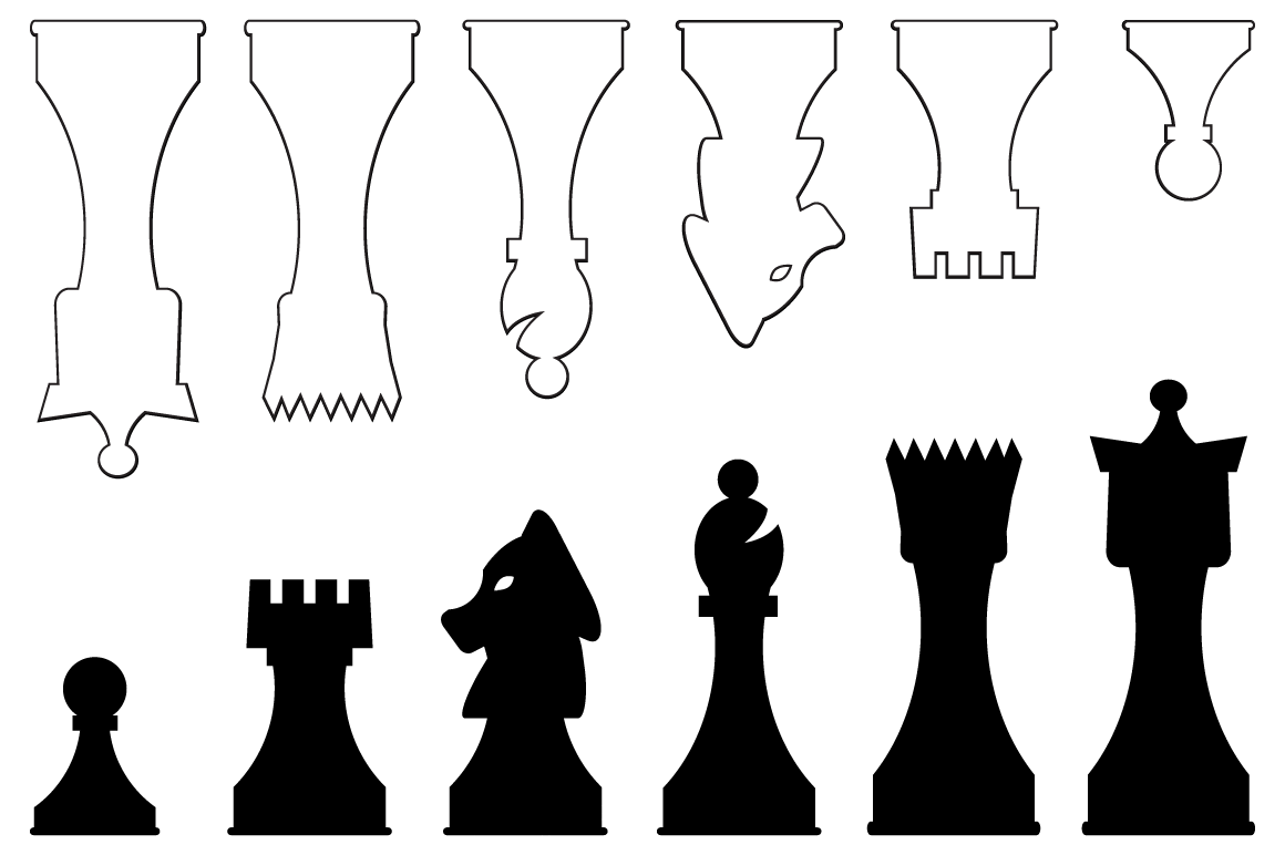 Download Vector Chess Pieces ~ Objects on Creative Market