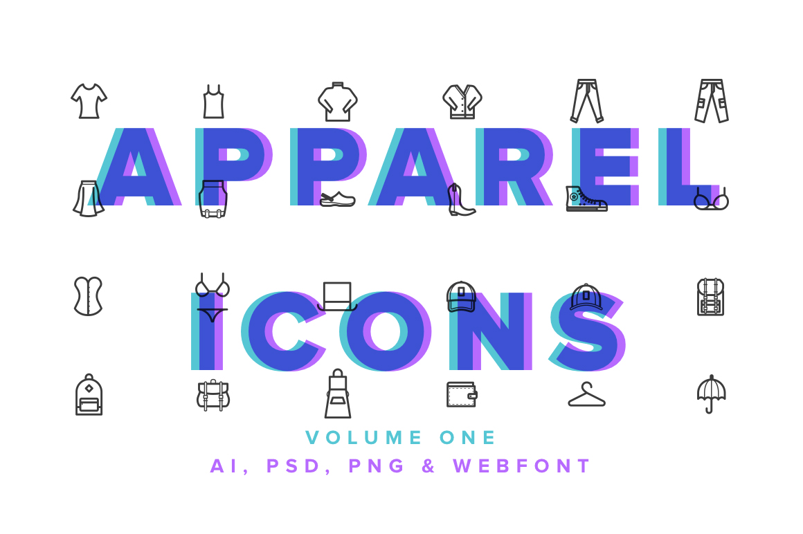Apparel Icons Vol 01 Icons on Creative Market