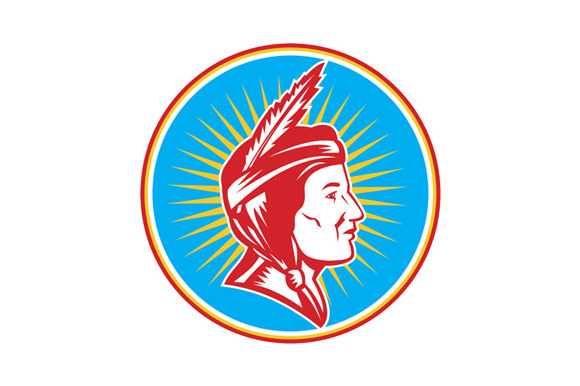 Native American Indian Squaw Circle Native American Indian Squaw Circle
