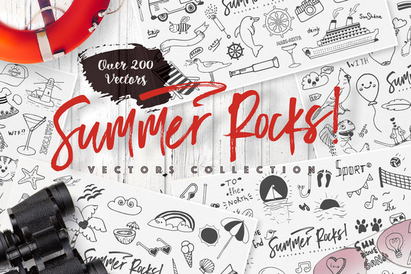 Summer Rocks! Vectors Collection - Illustrations
