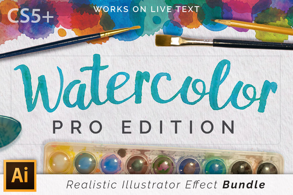 Watercolor Pro Effects Ai CS5+
