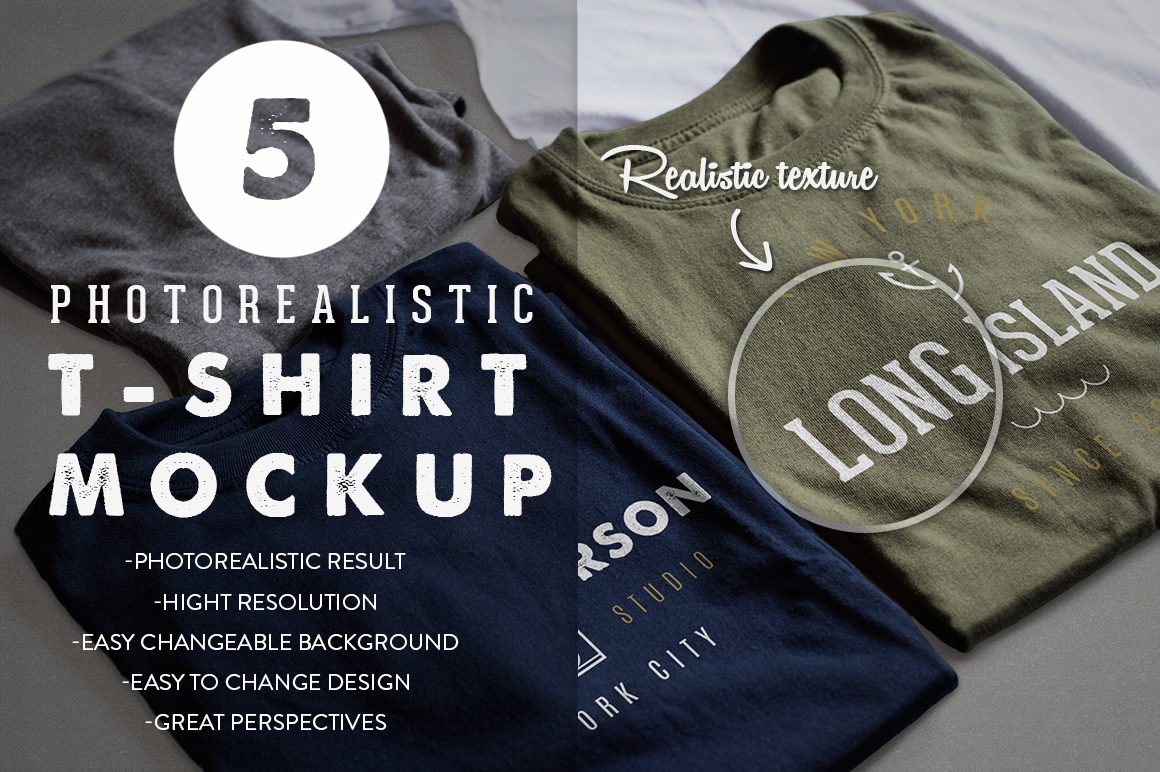 Download Photorealistic T-Shirt Mockup ~ Product Mockups on Creative Market