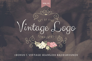 Vintage logo templates Vol 1