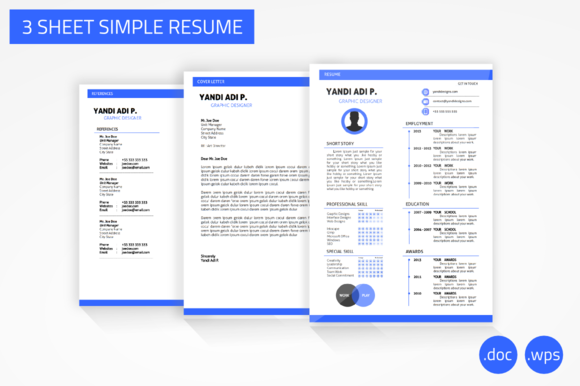 Sheet Simple Resume Word Version - Resumes - 1