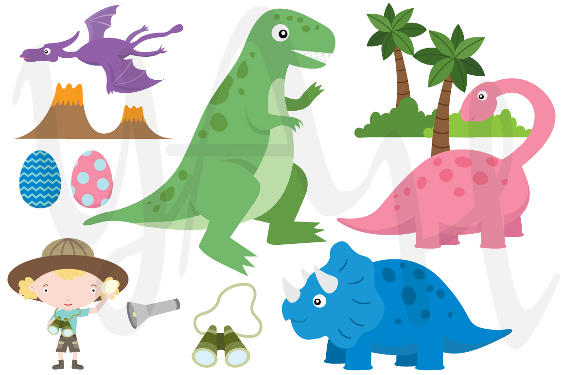 dinosaur clip art illustrations - photo #18
