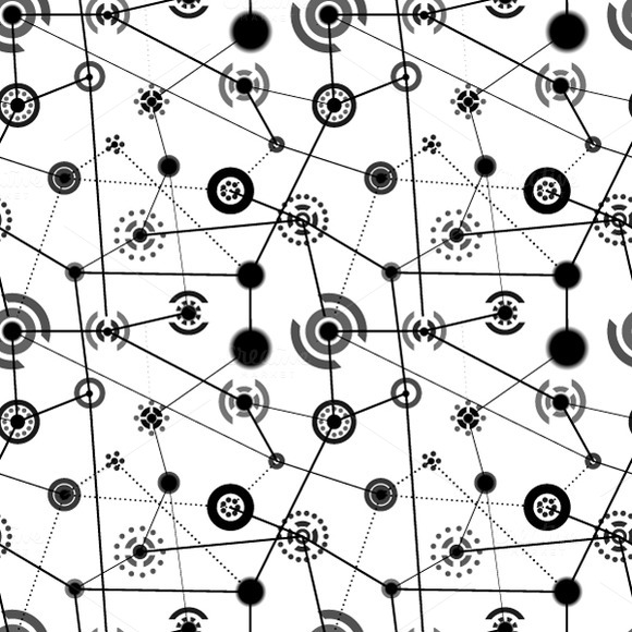 Abstract Technology Signs Pattern Abstract Technology Signs Pattern