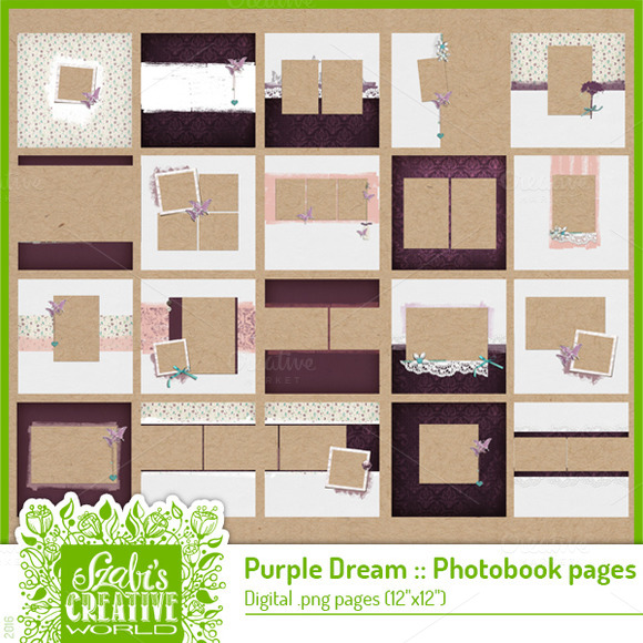 Purple Dreams Photobook Quickpage