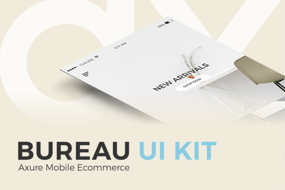 Bureau UI Kit Axure Mobile Ecommerce