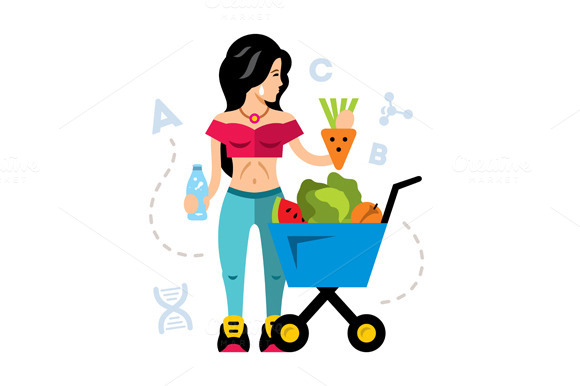 Cartoonized Healthy Girl Picture » Designtube - Creative Design Content