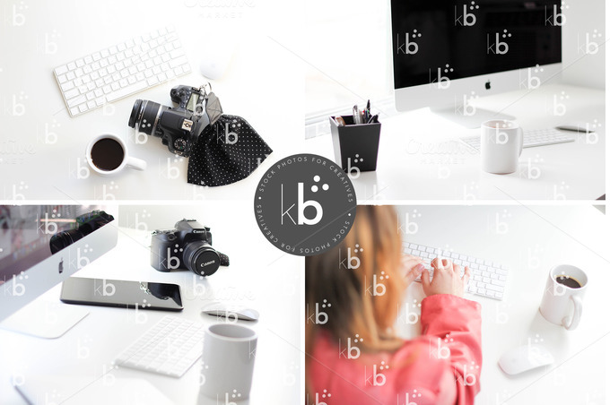 MINIMAL DESK STOCK PHOTO BUNDLE