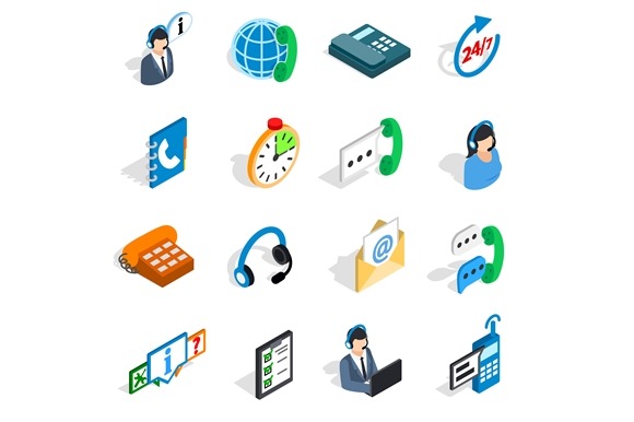 Call Center Icons Set Call Center Icons Set