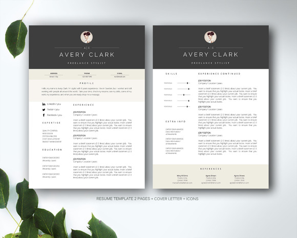 resume template for ms word