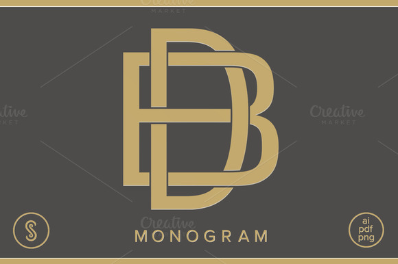 BD Monogram DB Monogram BD Monogram DB Monogram